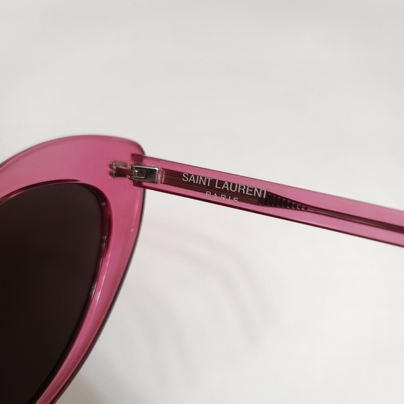 Saint Laurent | SL 181 LouLou Pink Heart Designer Sunglasses - Picture 9 of 12